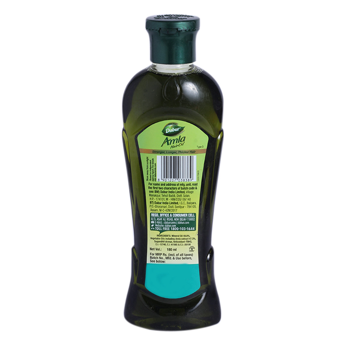 Dabur Amla Hair Oil, 180 ml, Pack of 1 Dabur Amla Hair Oil, 180 ml, Pack of 1