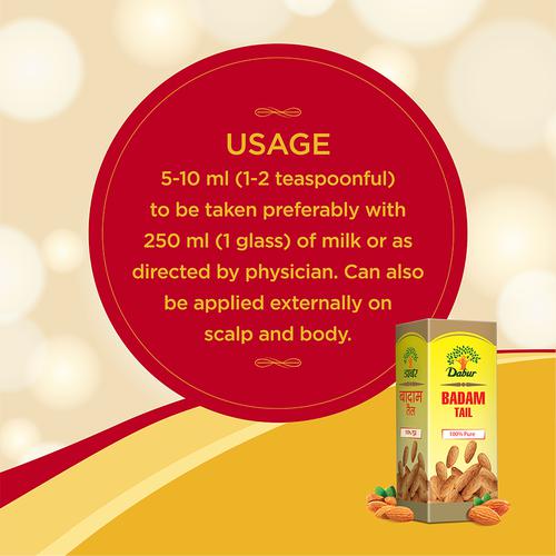 Dabur Badam Tail, 25 ml, Pack of 1 Dabur Badam Tail, 25 ml, Pack of 1
