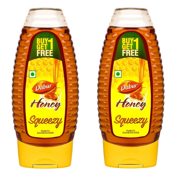 Dabur Honey Squeezy, 400 gm (Buy 1 Get 1 Free), Pack of 1