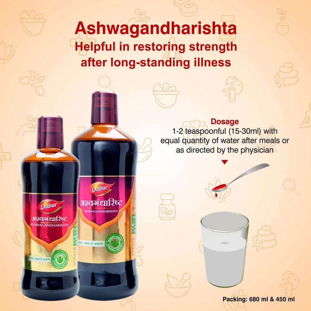 Dabur Ashwagandharishta, 450 ml, Pack of 1 Dabur Ashwagandharishta, 450 ml, Pack of 1