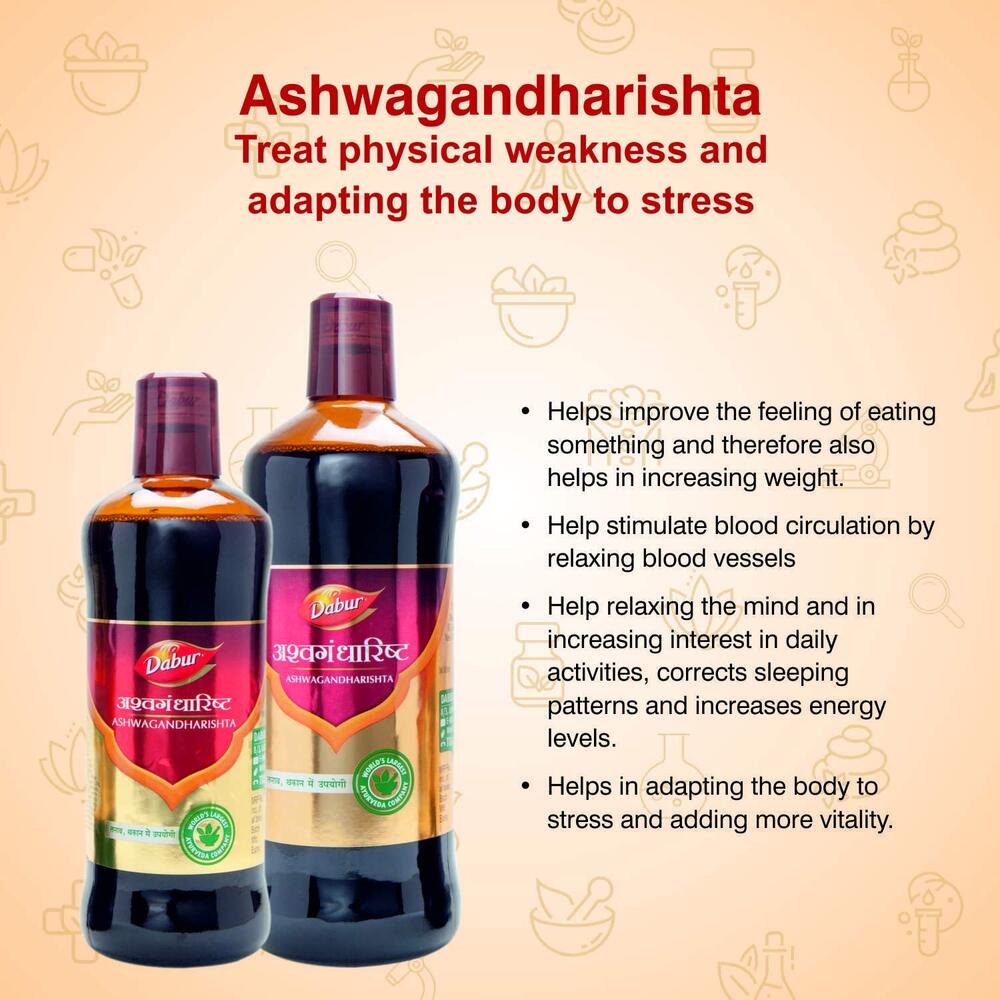 Dabur Ashwagandharishta, 450 ml, Pack of 1 Dabur Ashwagandharishta, 450 ml, Pack of 1