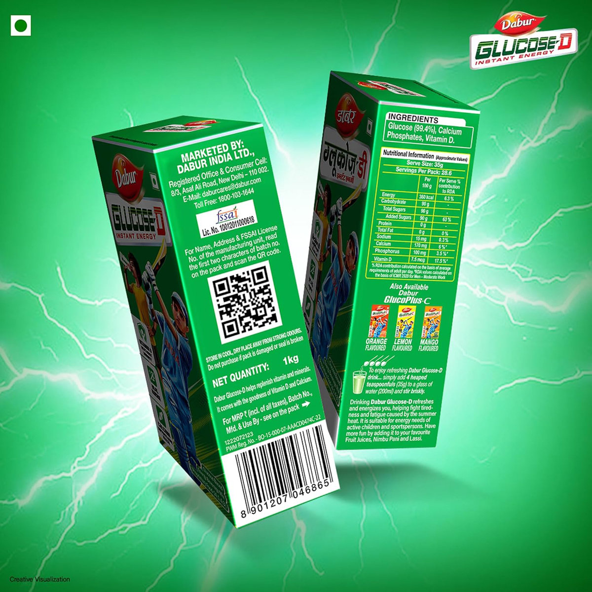 Dabur Glucose-D 1 kg, Pack of 1 Dabur Glucose-D 1 kg, Pack of 1