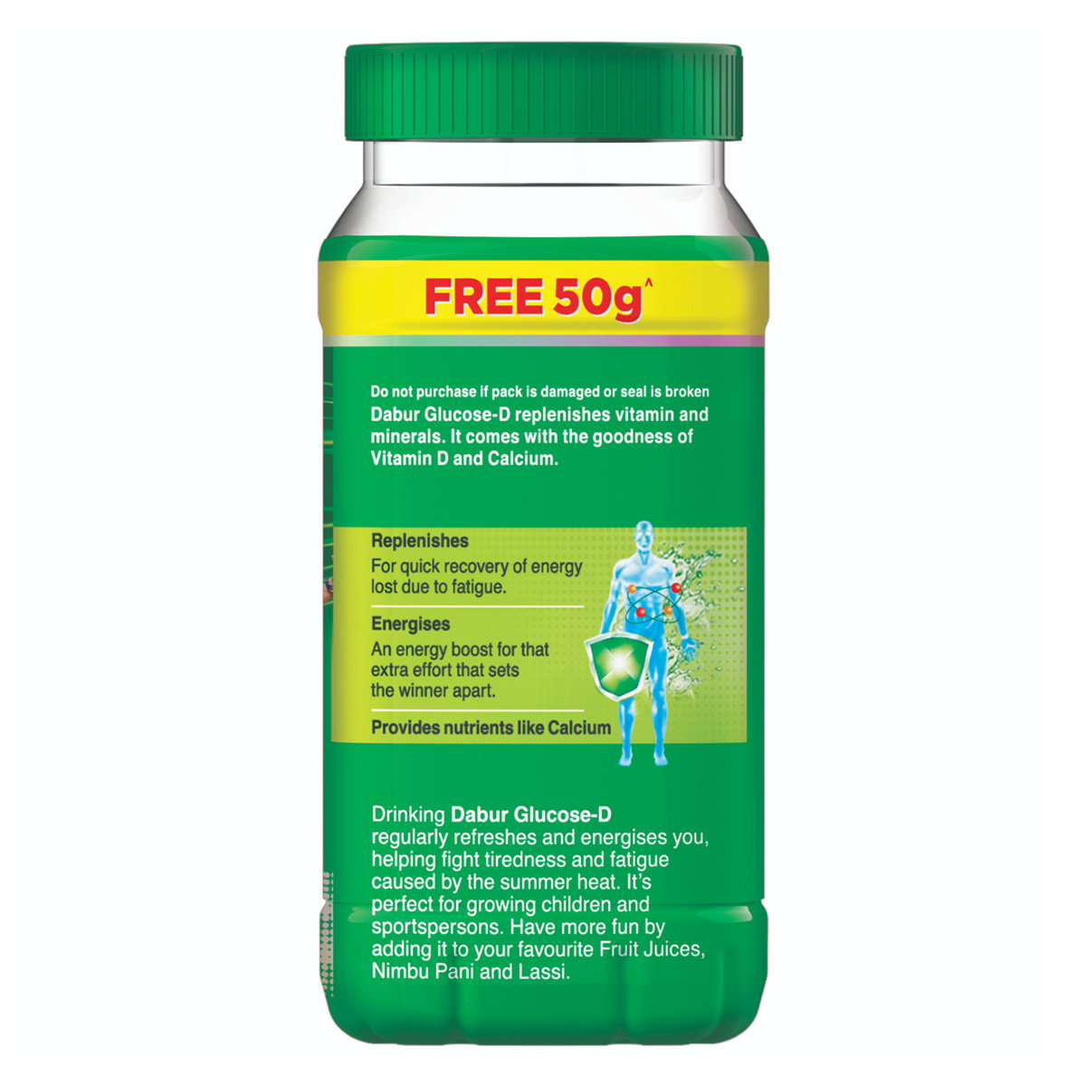 Dabur Glucose-D Instant Energy Powder, 250 gm, Pack of 1 Dabur Glucose-D Instant Energy Powder, 250 gm, Pack of 1