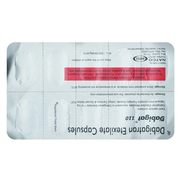 Dabigat 110 Capsule 10's, Pack of 10 CAPSULES