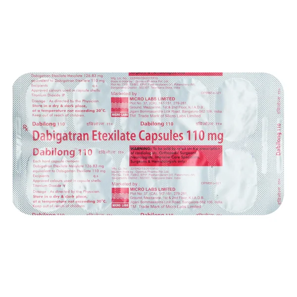 Dabilong 110 mg Capsule 10's, Pack of 10 CAPSULES