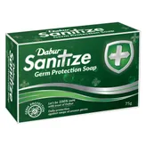 Dabur Sanitize Germ Protection Soap, 75 gm, Pack of 1