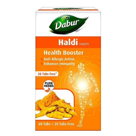 Dabur Haldi, 60 Tablets + 20 Tablets Free
