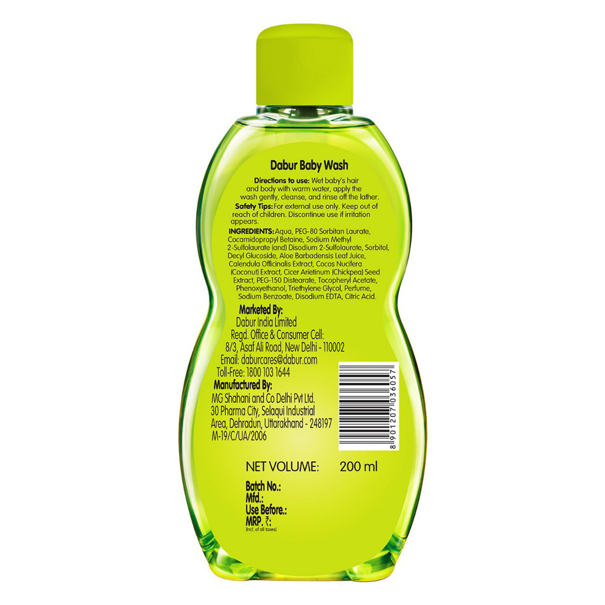 Dabur Gentle Nourishing Baby Wash, 200 ml, Pack of 1 Dabur Gentle Nourishing Baby Wash, 200 ml, Pack of 1