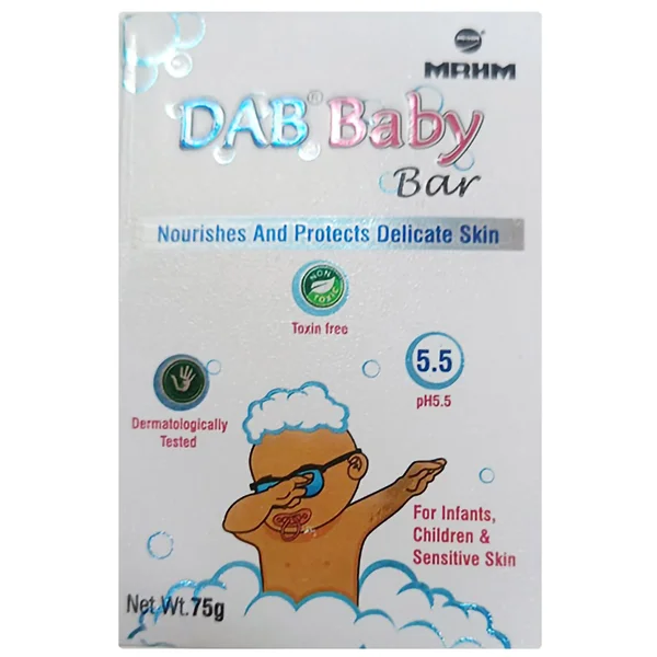 Dab Baby Bar pH 5.5, 75 gm, Pack of 1