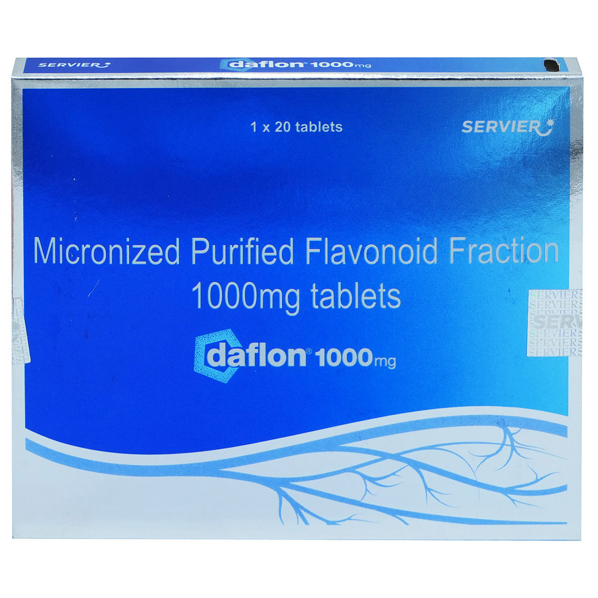 Daflon 1000 mg Tablet 20's, Pack of 20 TabletS Daflon 1000 mg Tablet 20's, Pack of 20 TabletS