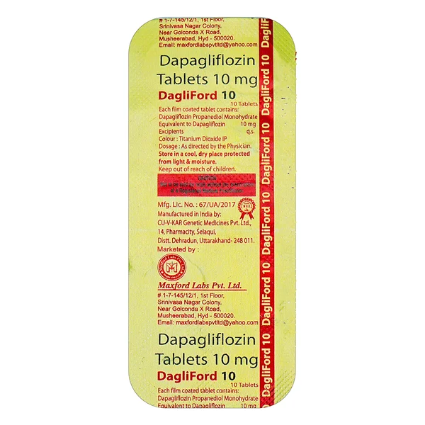 Dagliford 10 Tablet 10's