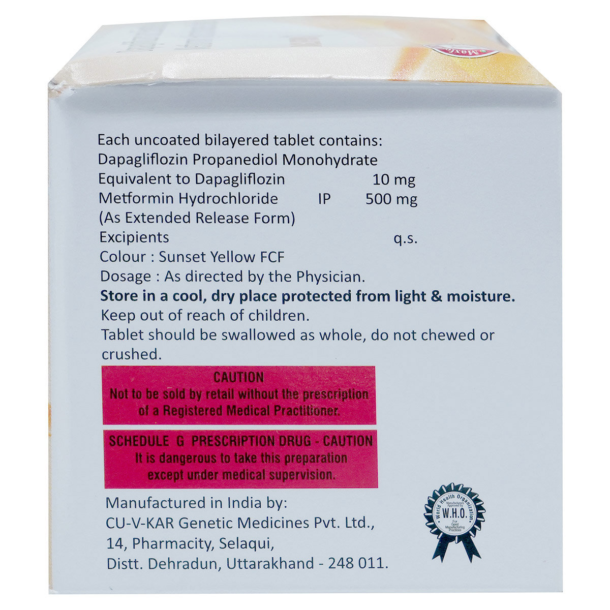 Dagliford M Tablet 10's, Pack of 10 TABLETS Dagliford M Tablet 10's, Pack of 10 TABLETS