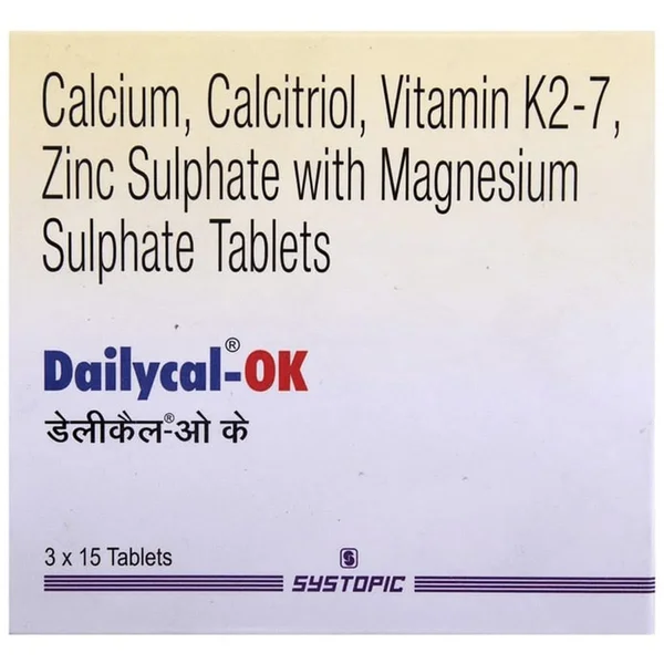 Dailycal-OK Tablet 15's, Pack of 15 TABLETS