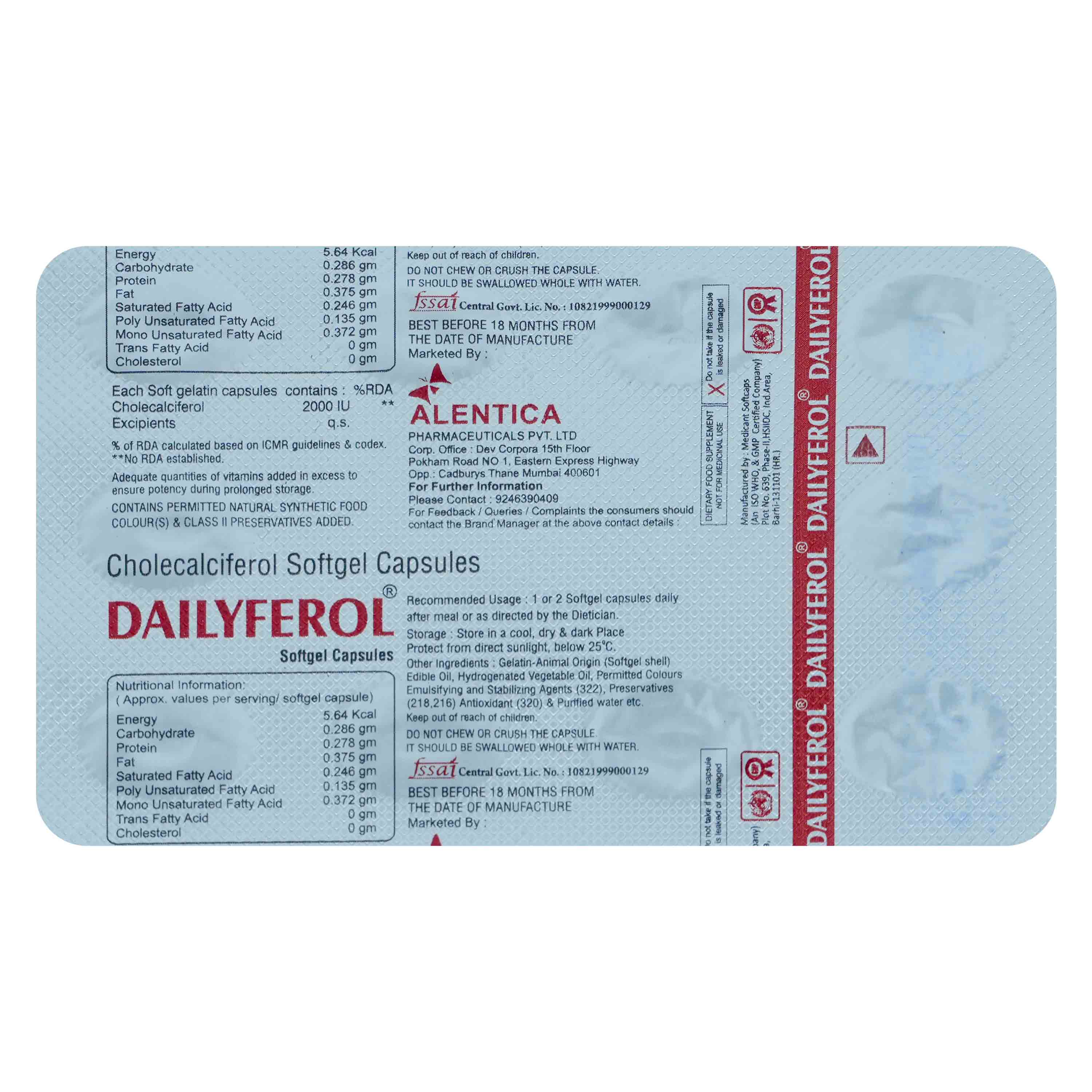 Dailyferol Softgel Capsule 10's, Pack of 10 Dailyferol Softgel Capsule 10's, Pack of 10