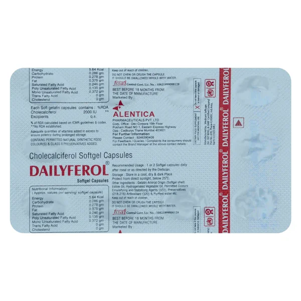 Dailyferol Softgel Capsule 10's, Pack of 10