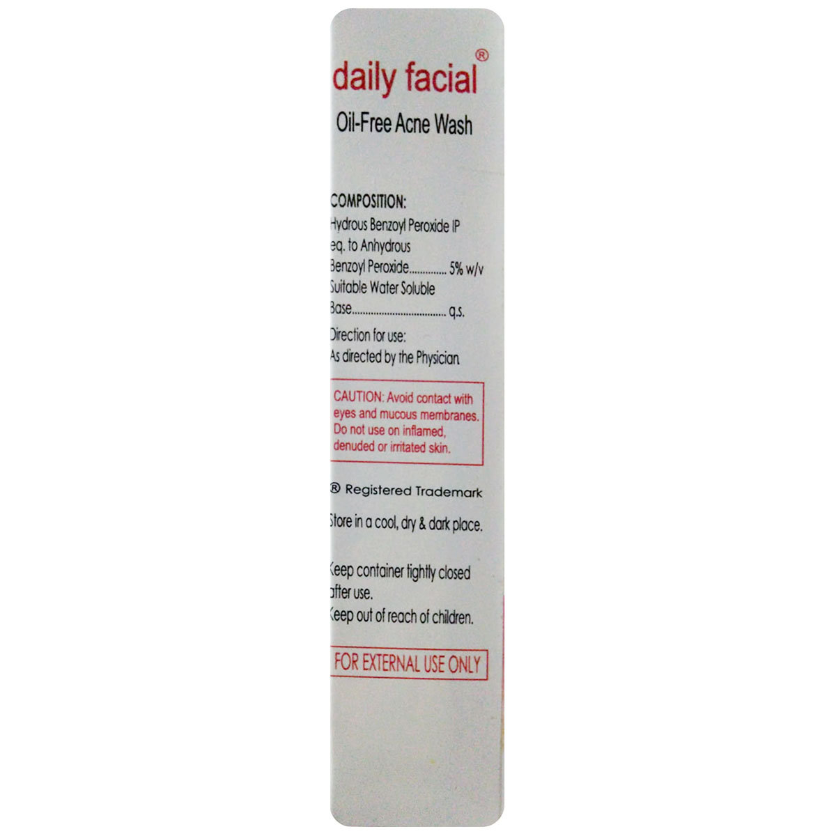 Daily Facial Acne Wash 50 ml, Pack of 1 FACEWASH Daily Facial Acne Wash 50 ml, Pack of 1 FACEWASH
