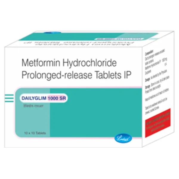 Dailyglim-1000 SR Tablet 15's