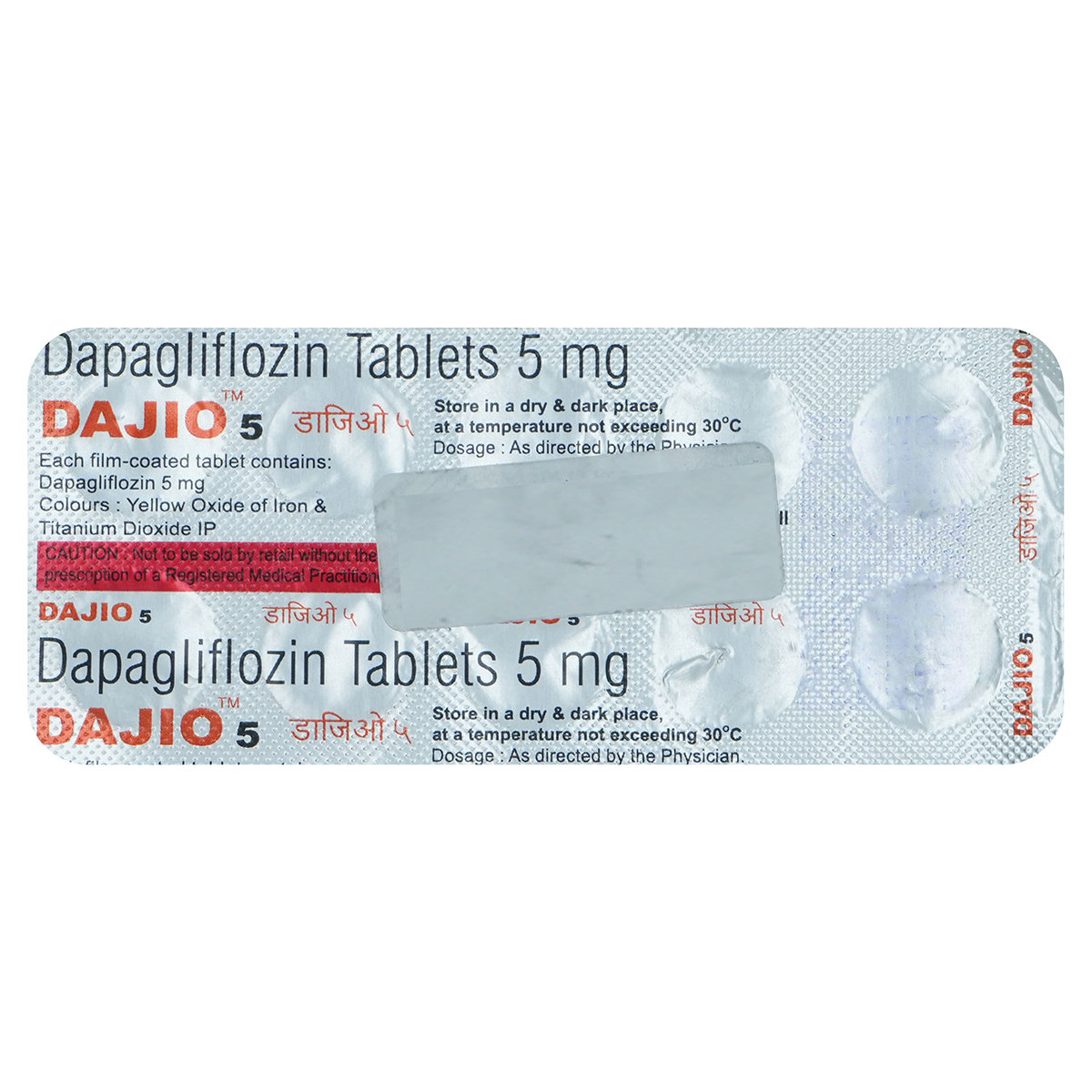 Dajio 5 Tablet 10's, Pack of 10 TABLETS Dajio 5 Tablet 10's, Pack of 10 TABLETS