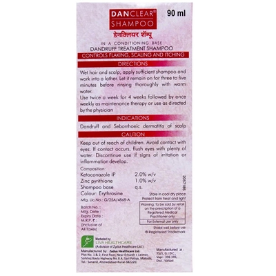 Danclear Shampoo, 90 ml, Pack of 1 SHAMPOO