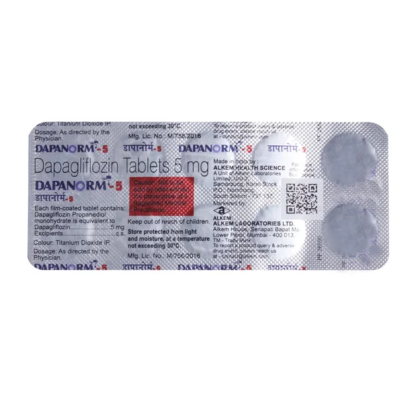 Dapanorm 5mg Tablet 10's, Pack of 10 TABLETS