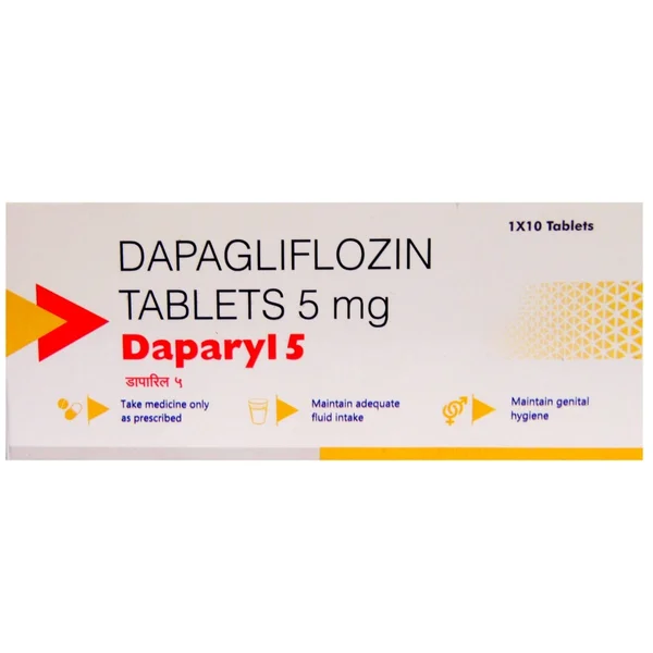 Daparyl 5 mg Tablet 10's, Pack of 10 TABLETS