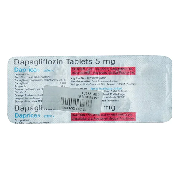 Daprica 5 mg Tablet 10's, Pack of 10 TabletS