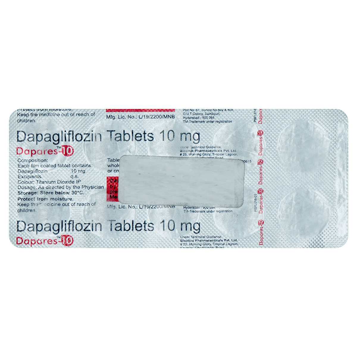 Dapares-10 Tablet 10's, Pack of 10 TABLETS Dapares-10 Tablet 10's, Pack of 10 TABLETS