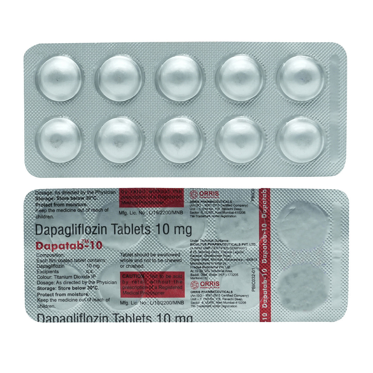 Dapatab-10 Tablet 10's, Pack of 10 TABLETS Dapatab-10 Tablet 10's, Pack of 10 TABLETS