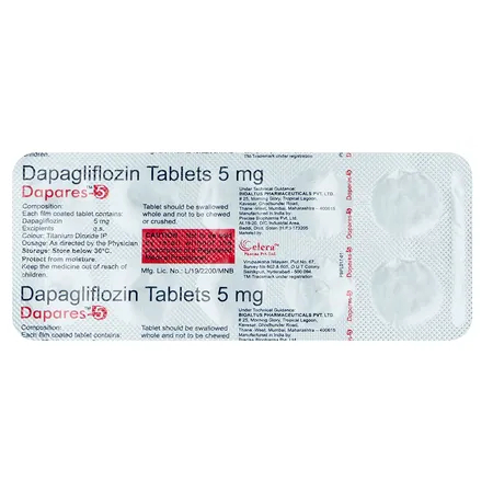 Dapares-5 Tablet 10's