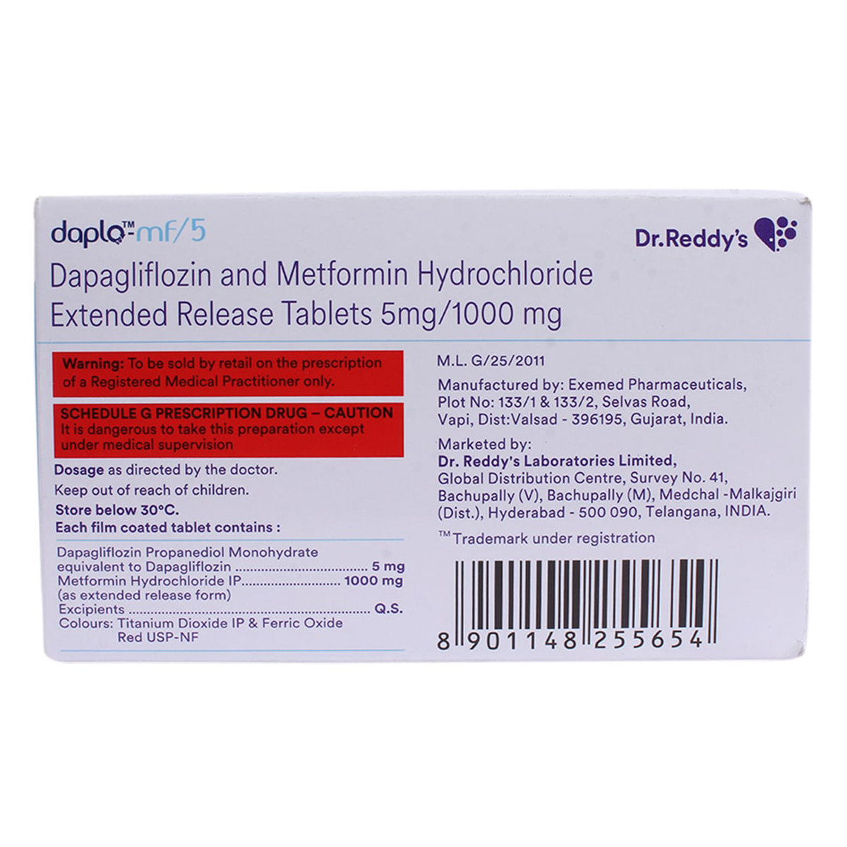 Daplo-MF 5 Tablet 10's, Pack of 10 TABLETS Daplo-MF 5 Tablet 10's, Pack of 10 TABLETS