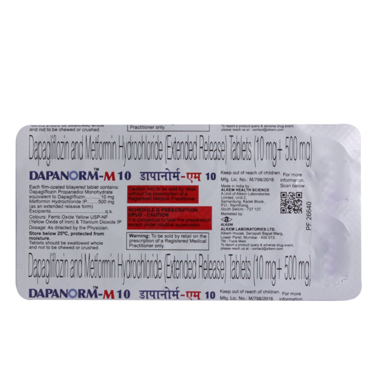 Dapanorm M 10 Tablet 10's, Pack of 10 TABLETS Dapanorm M 10 Tablet 10's, Pack of 10 TABLETS