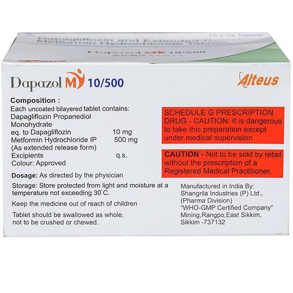 Dapazol M 10/500 Tablet 15's, Pack of 15 TABLETS Dapazol M 10/500 Tablet 15's, Pack of 15 TABLETS