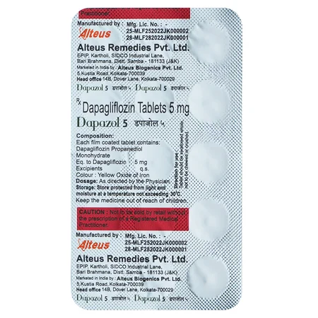 Dapazol 5 Tablet 15's