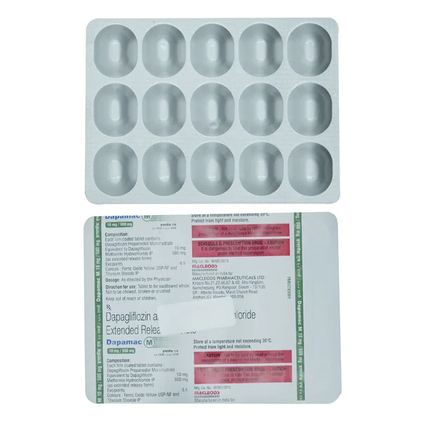 Dapamac M 10 mg/500 mg Tablet 15's