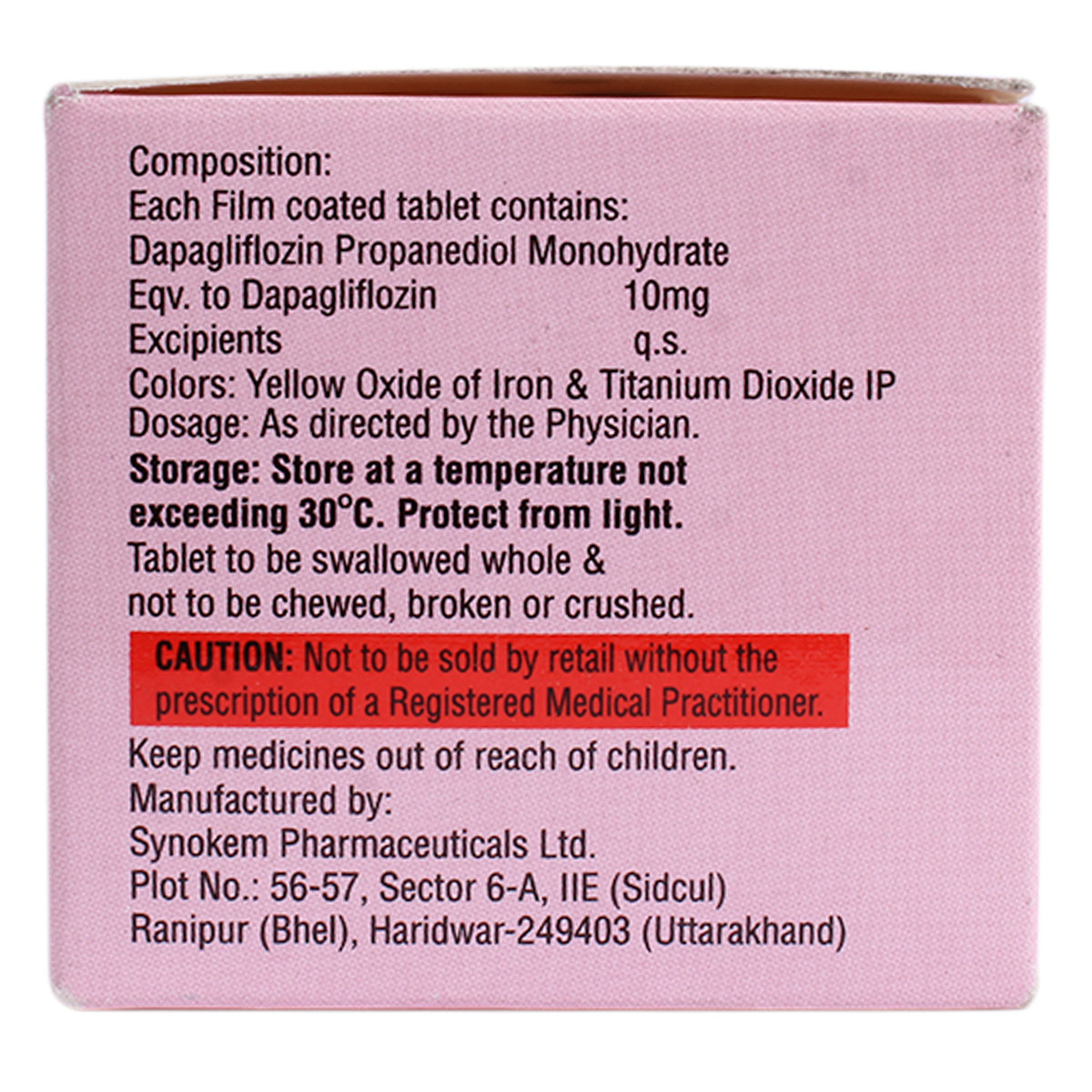 Dapaturn 10 Tablet 10's, Pack of 10 TABLETS Dapaturn 10 Tablet 10's, Pack of 10 TABLETS