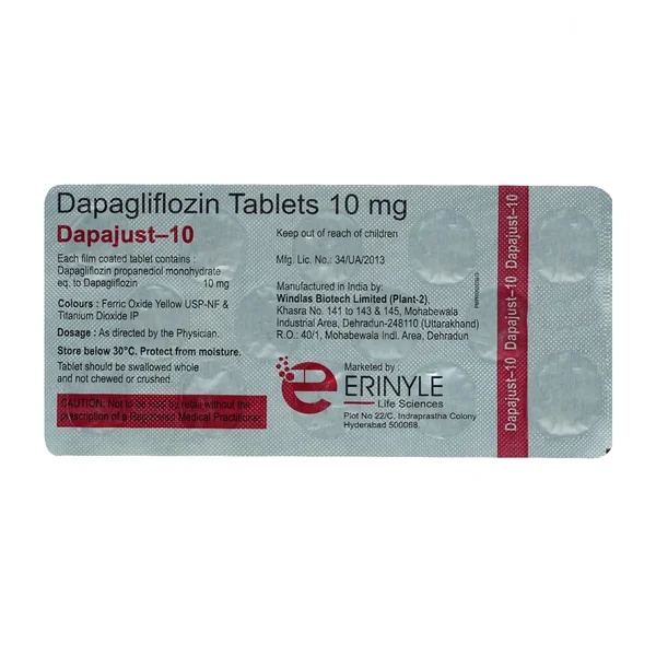 Dapajust 10 Tablet 10's