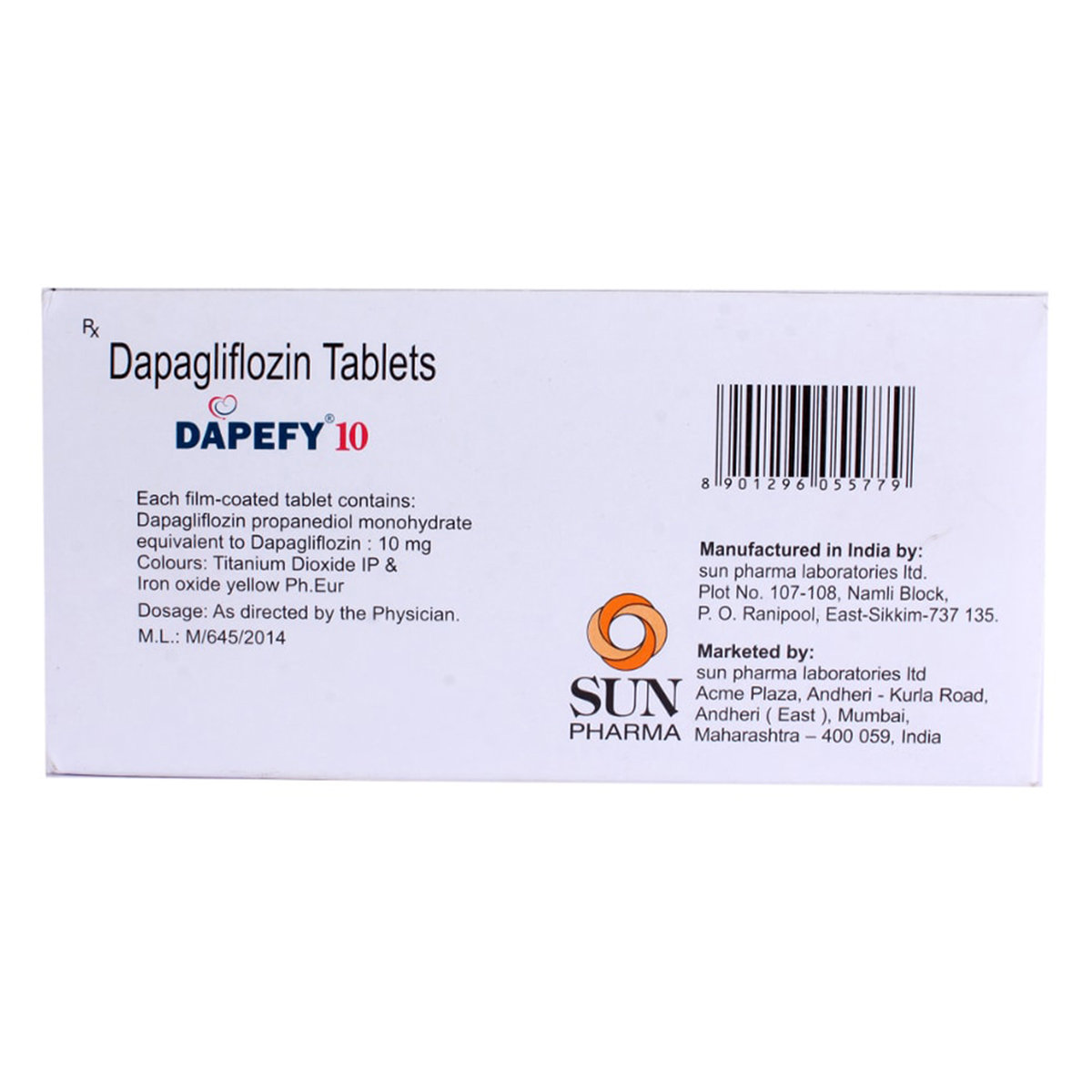 Dapefy 10 Tablet 14's, Pack of 14 TABLETS Dapefy 10 Tablet 14's, Pack of 14 TABLETS