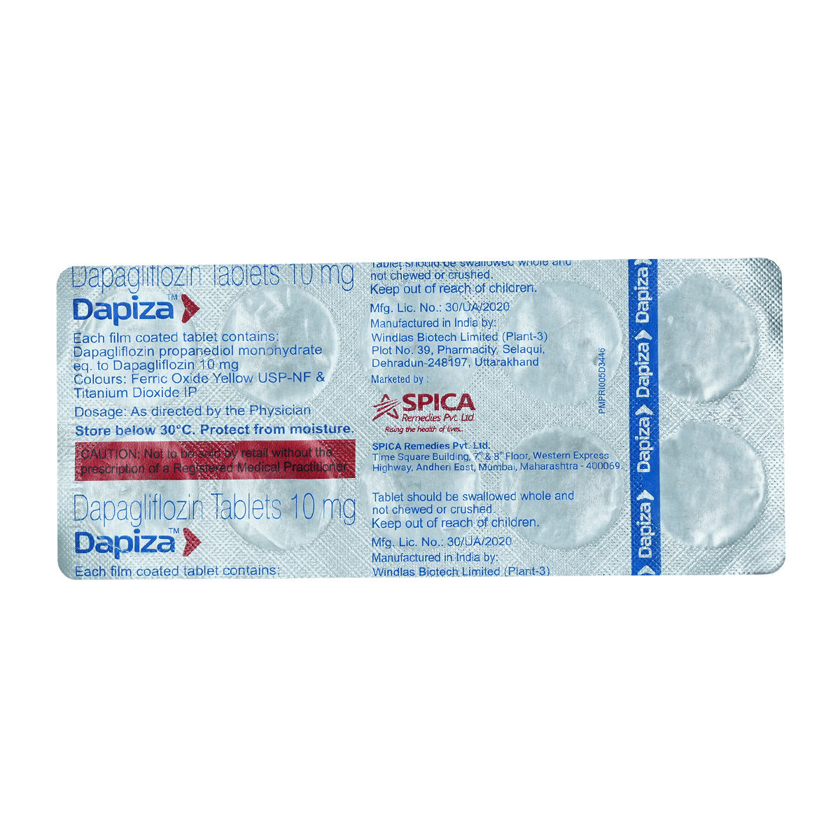 Dapiza Tablet 10's, Pack of 10 TABLETS Dapiza Tablet 10's, Pack of 10 TABLETS
