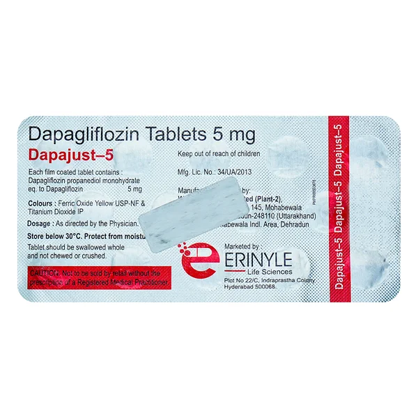 Dapajust 5 Tablet 14's