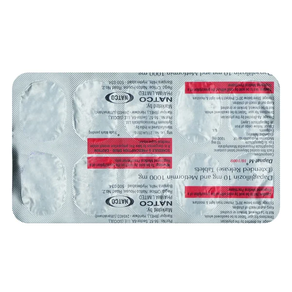 Dapnat-M 10 mg/1000 mg Tablet 10's