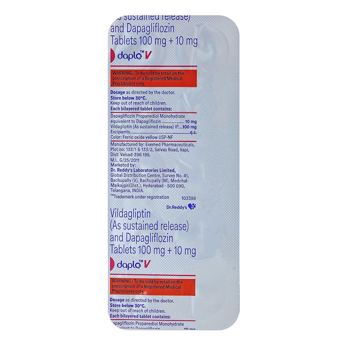 Buy Daplo V Tablet 10's Online