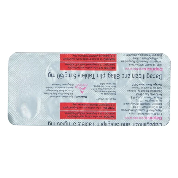 Daprica S 5 mg/50 mg Tablet 10's, Pack of 10