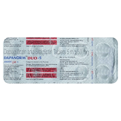 Dapanorm Duo 5 Tablet 10's, Pack of 10 TabletS