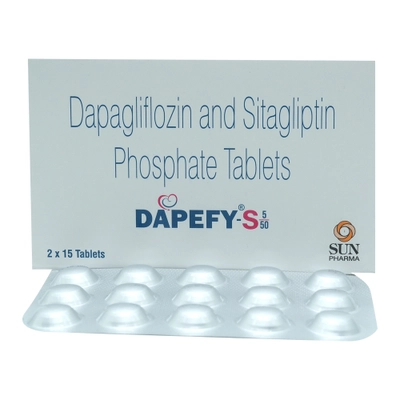 Dapefy-S 5/50 Tablet 15's, Pack of 15 TabletS