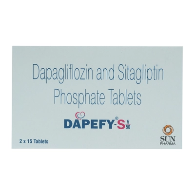 Dapefy-S 5/50 Tablet 15's, Pack of 15 TabletS