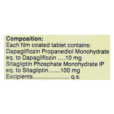 Dapaturn-S 100 mg/10 mg Tablet 10's, Pack of 10 TabletS