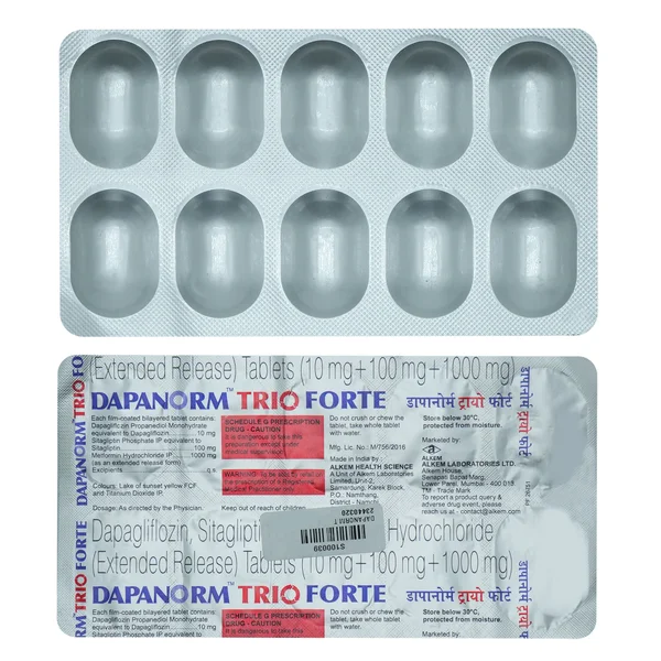 Dapanorm Trio Forte Tablet 10's