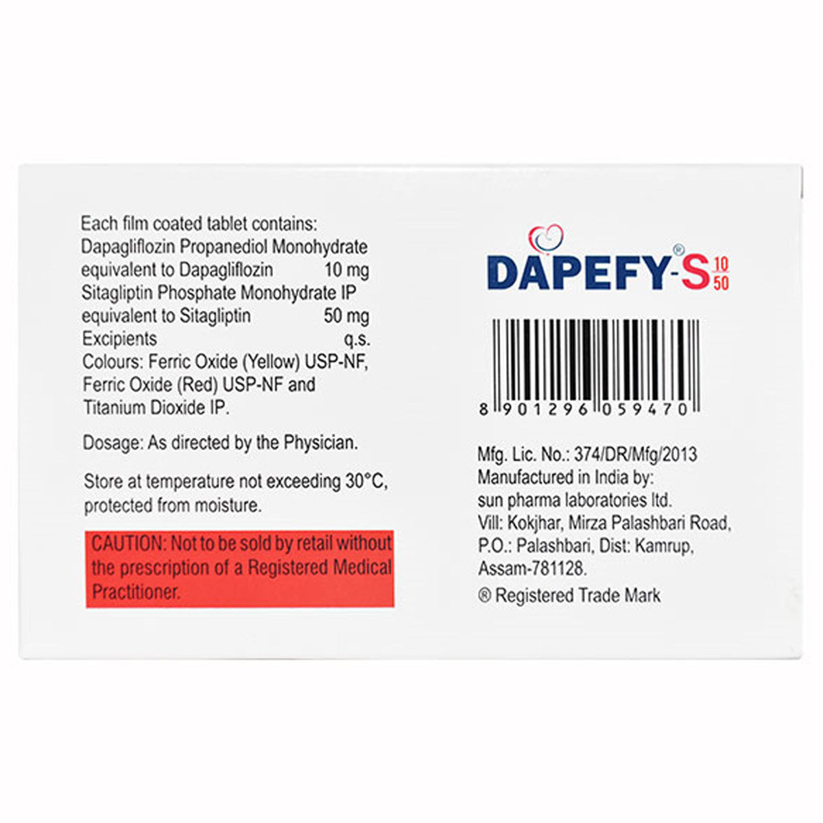 Dapefy-S 10/50 Tablet 15's, Pack of 15 Dapefy-S 10/50 Tablet 15's, Pack of 15