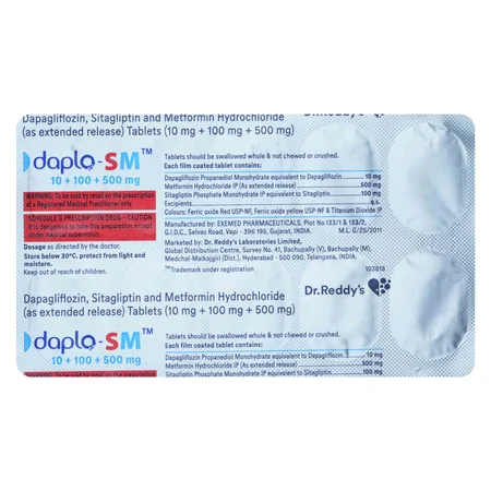 Daplo-SM 10/100/500 Tablet 10's