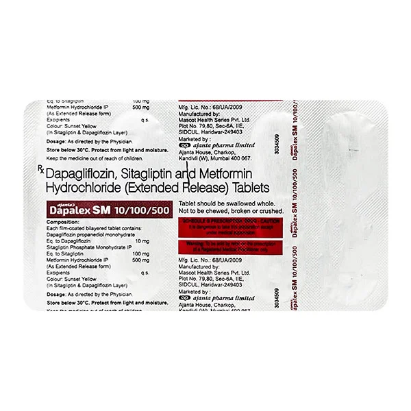 Dapalex Sm 10/100/500 Tablet 10's